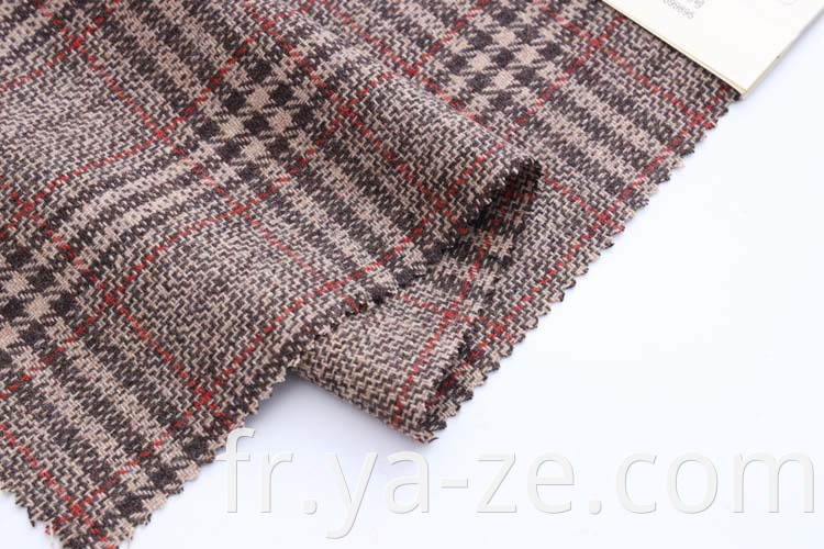 Classic Design Check Plaid Tweed Manufacturer Filyd Dyed Fabric laine laine de laine pour hommes chemises Femme Chlouse Tissu